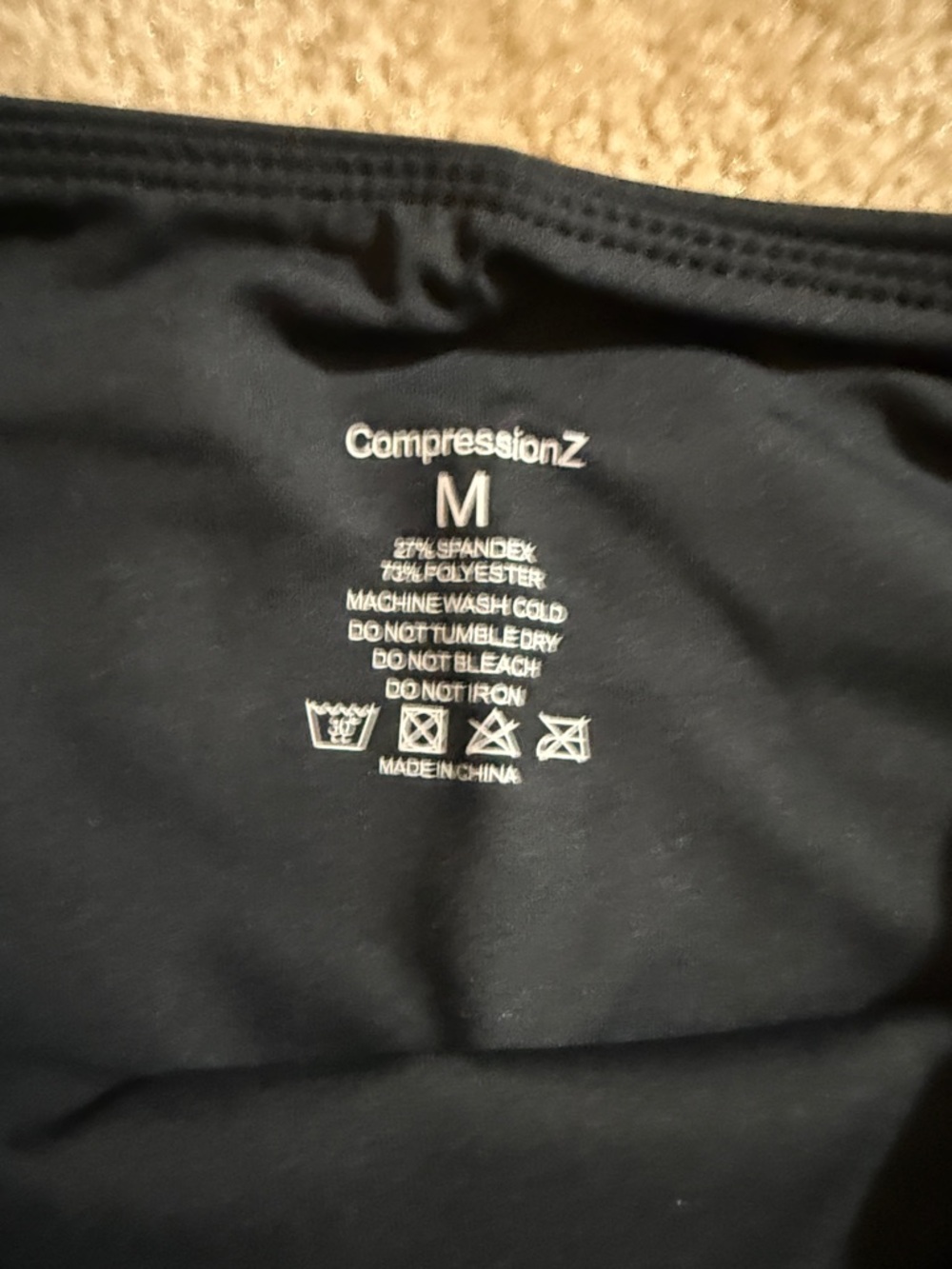 NWT New in package Compression Z high waist leggings black w/ pockets sz medium - Picture 5 of 8